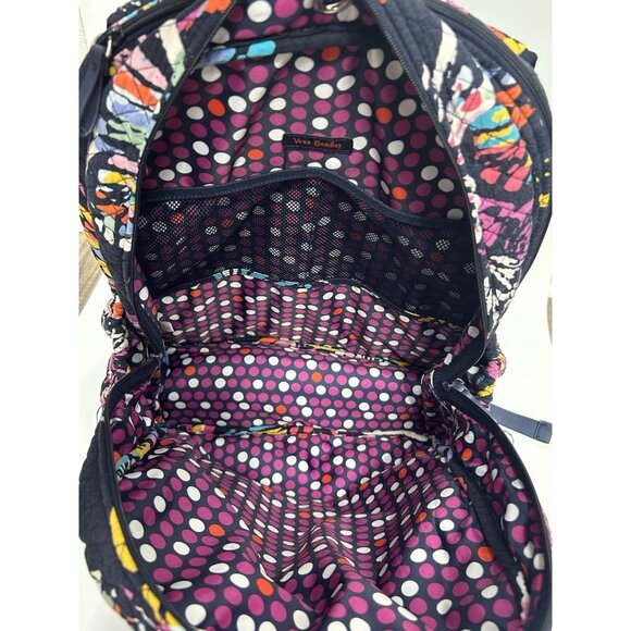 Vera Bradley Iconic Campus Large Backpack Butterfly Flutter Pattern-Retired EUC - Picture 8 of 9